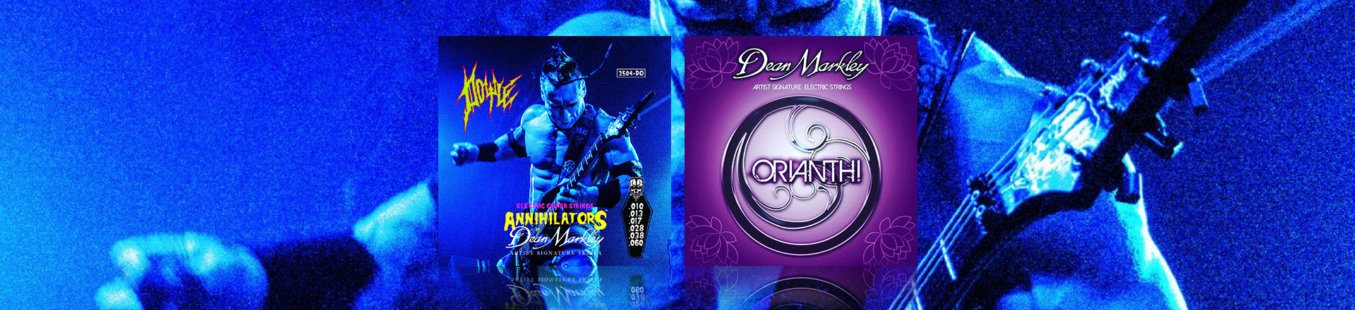 Dwa sygnowane modele strun od Dean Markley