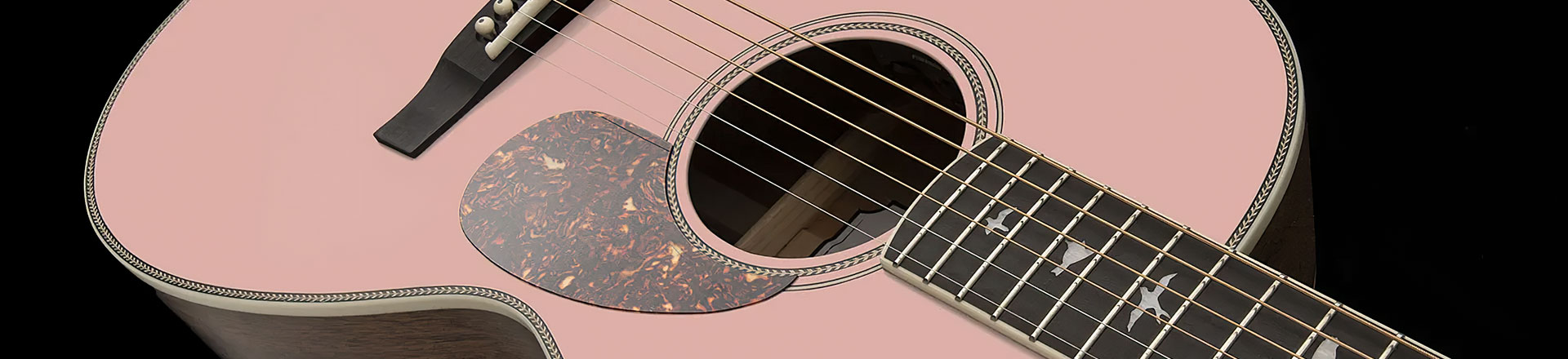 Piękna, limitowana kompaktowa gitara od PRS serii Parlor "Pink Lotus"