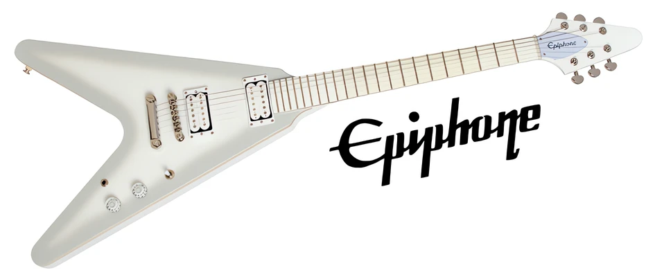 Epiphone "Snow Falcon Outfit" Flying V Brendon Small Signature