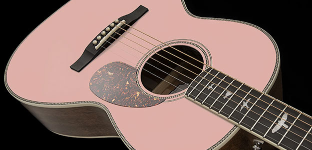 Piękna, limitowana kompaktowa gitara od PRS serii Parlor &quot;Pink Lotus&quot;